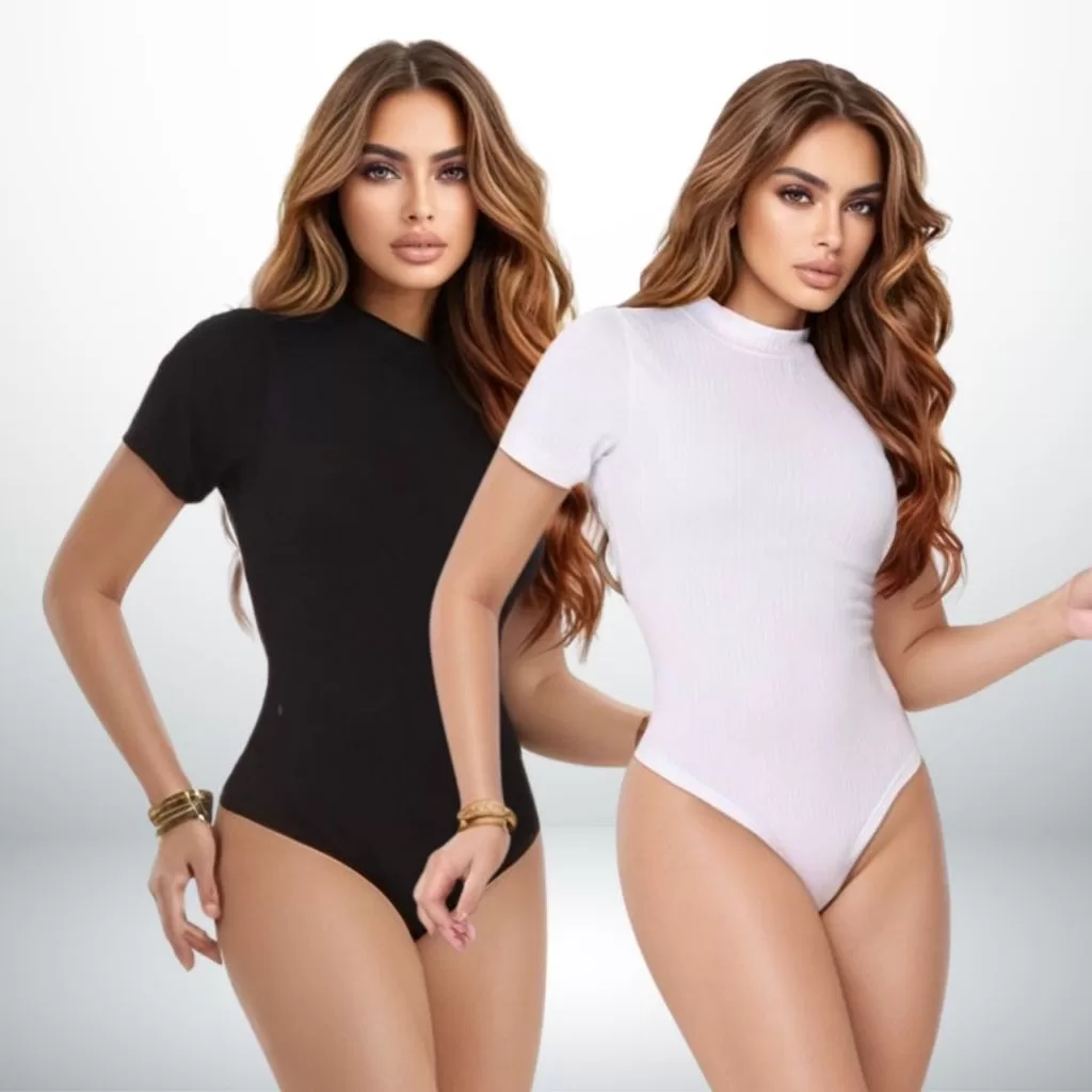 Blusa Feminina de manga Body Bori Feminino de Malha Premium Justo Confortável Casual Acinturado