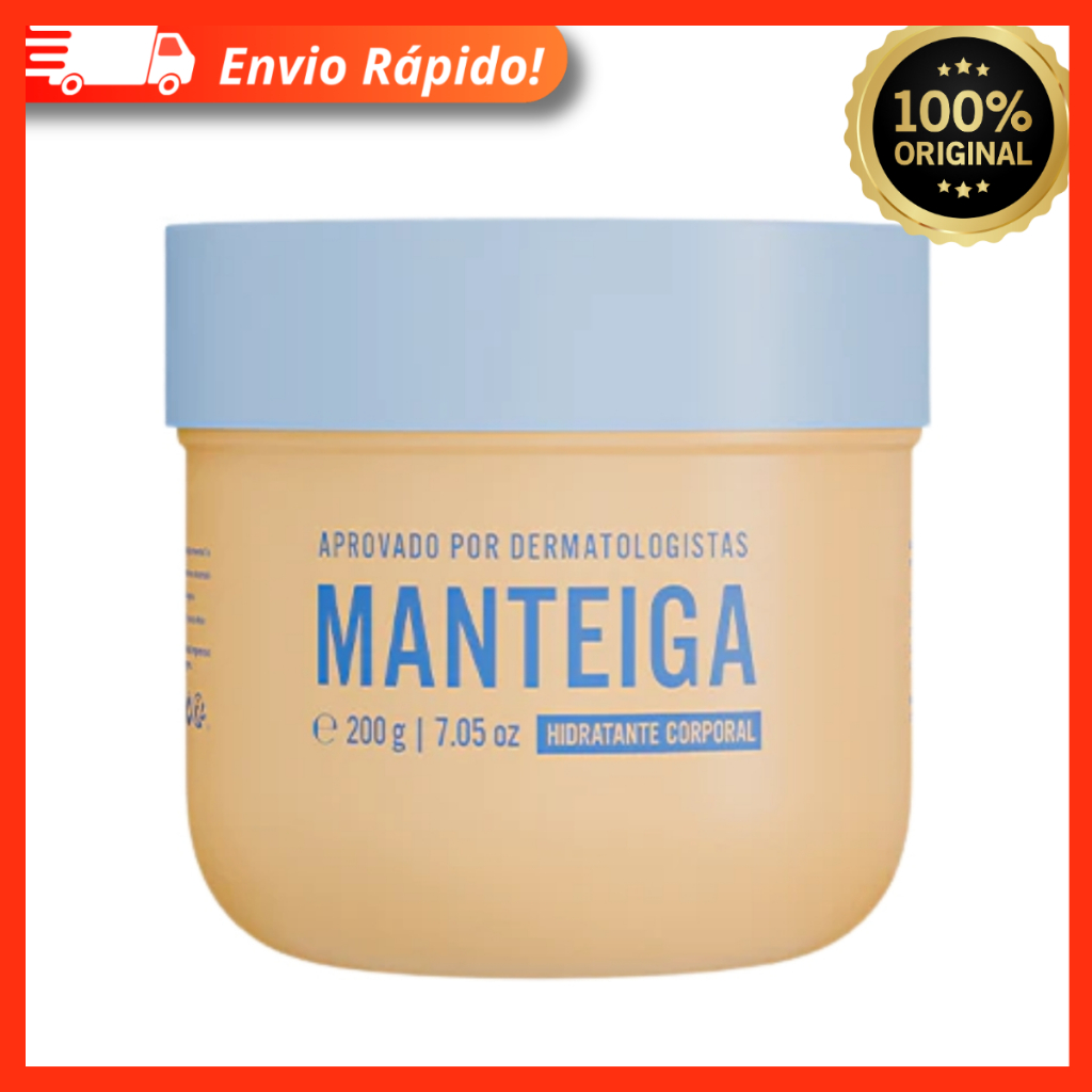 Hidratante Corporal Manteiga 200g – Elasticidade, Firmeza e Nutrição Profunda – Beleza Brasileira