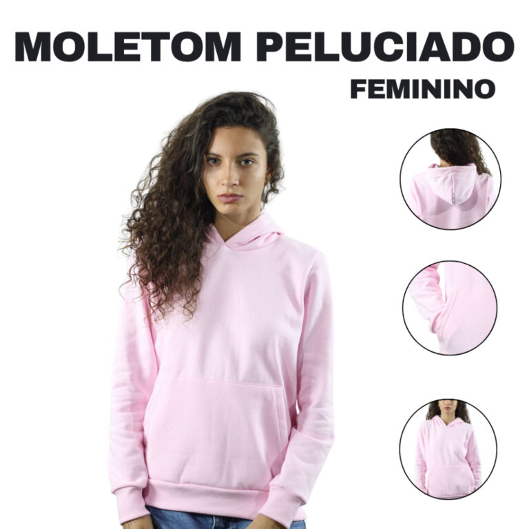 CASACO MOLETOM CANGURU FEMININO