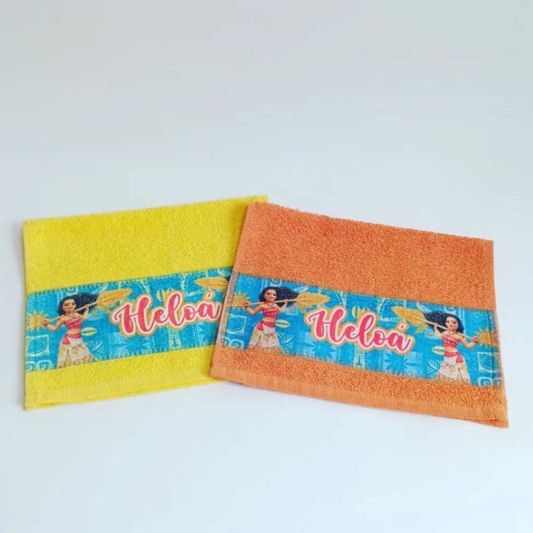 Toalha de Lavabinho Personalizada Infantil Creche 