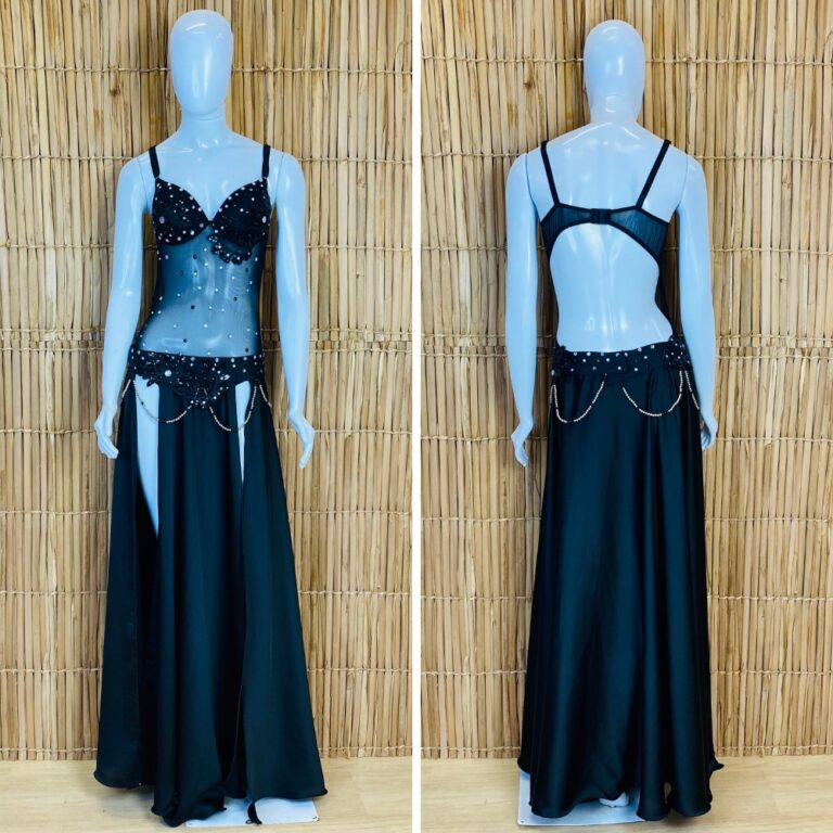 Dança do Ventre Traje Bordado Completo com Body &