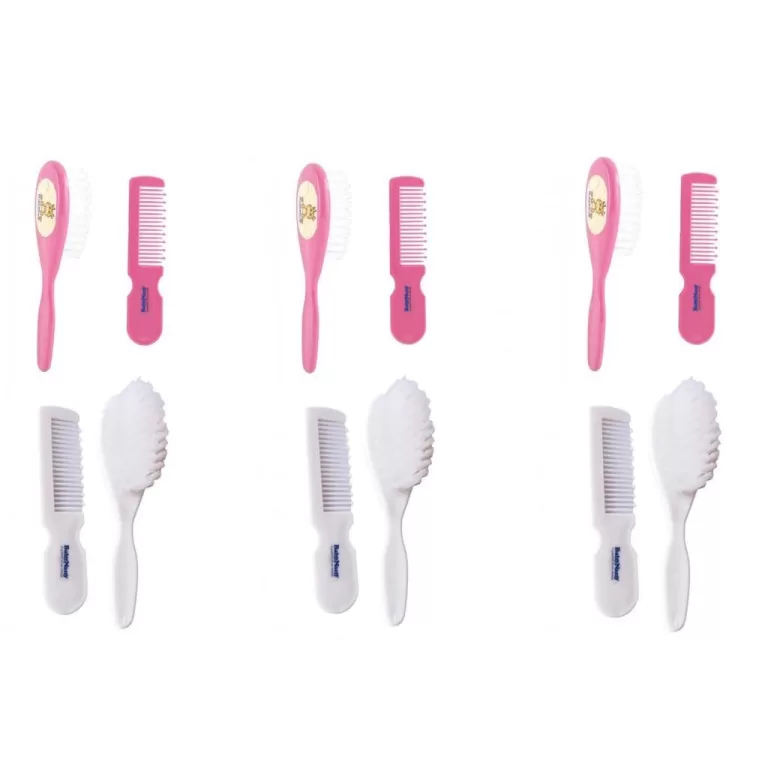 Escova E Pente Infantil Bebê 6 Kits Menina Baby N