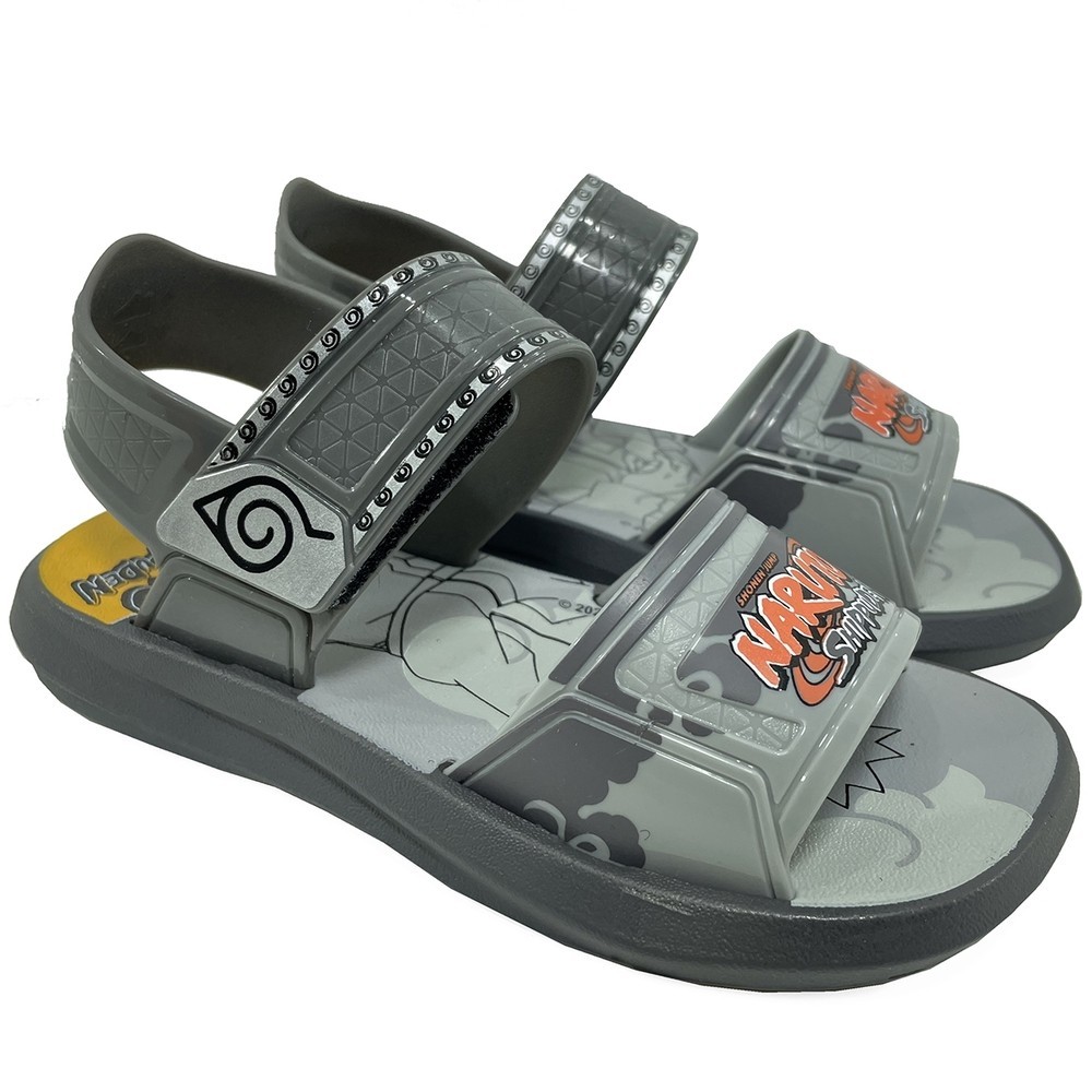 Sandália Naruto Generation Grendene Kids – Cinza e Amarelo