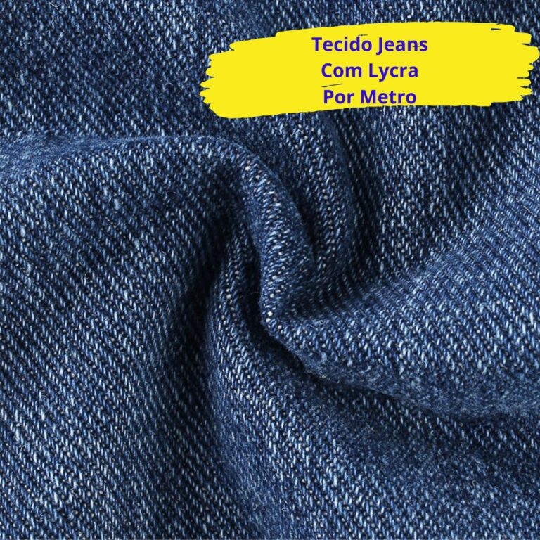 Tecido Jeans Grosso Com Elastano Lycra 1,50m X 1,0