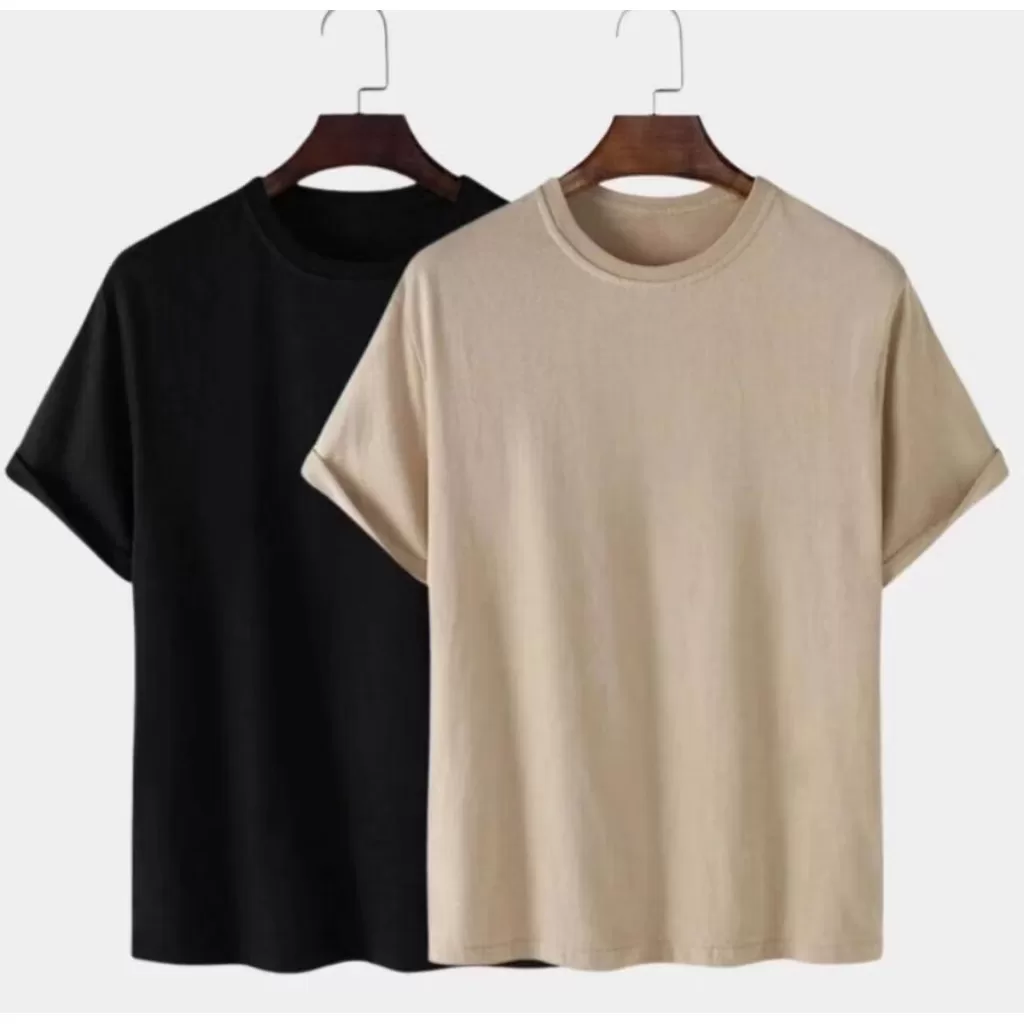 Kit 2 Camiseta Básica Tshirt100% Algodão Camisa Lisa Premium