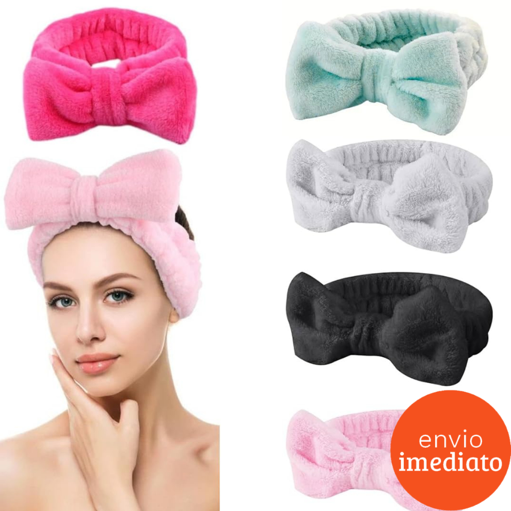 Faixa de Laço Maquiagem Makeup Tiara de Cabelo Rosto Limpo Lindas Faixas de Maquiagem