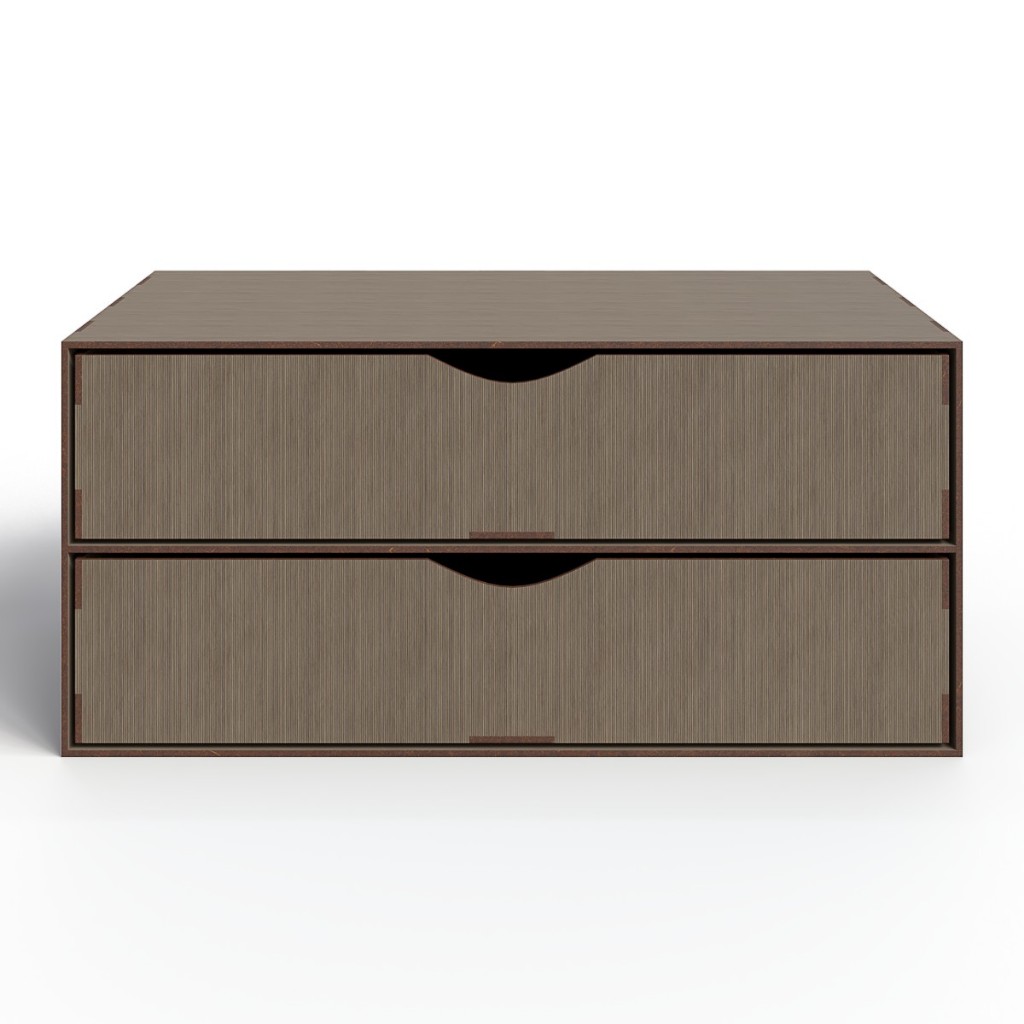 Organizador Folha Sulfite A4 2 Gavetas Gaveteiro de Mesa