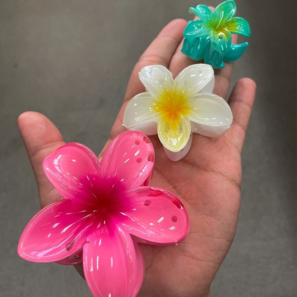 Piranha Flor Grampo Cabelo Flor De Feriado De Praia Barrettes Piranha e Presilha