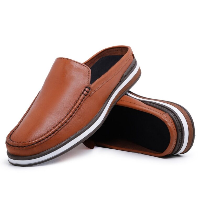 Mule Moderno Mocassim Masculino Estiloso Casual em