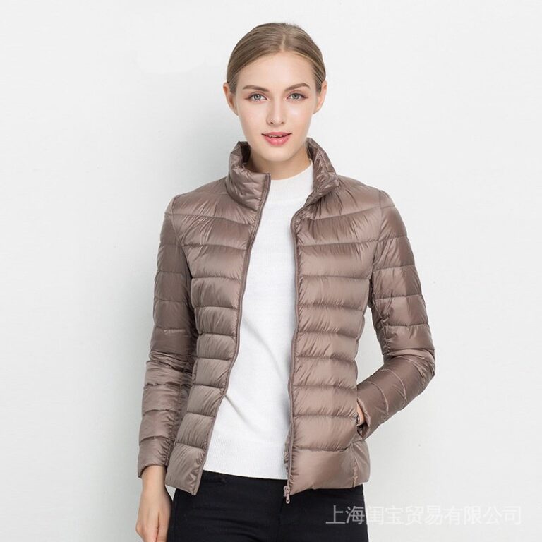 Jaqueta De Inverno Acolchoada Feminina Slim Fit À