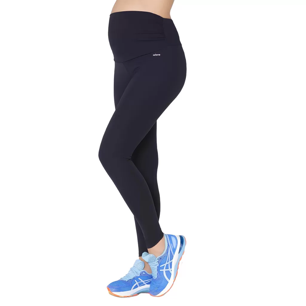 Calça Legging Lycra Sustentação Gestante Maternidade Selene