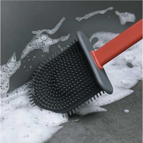 Escova Sanitária Silicone Quadrada Limpeza Banhei
