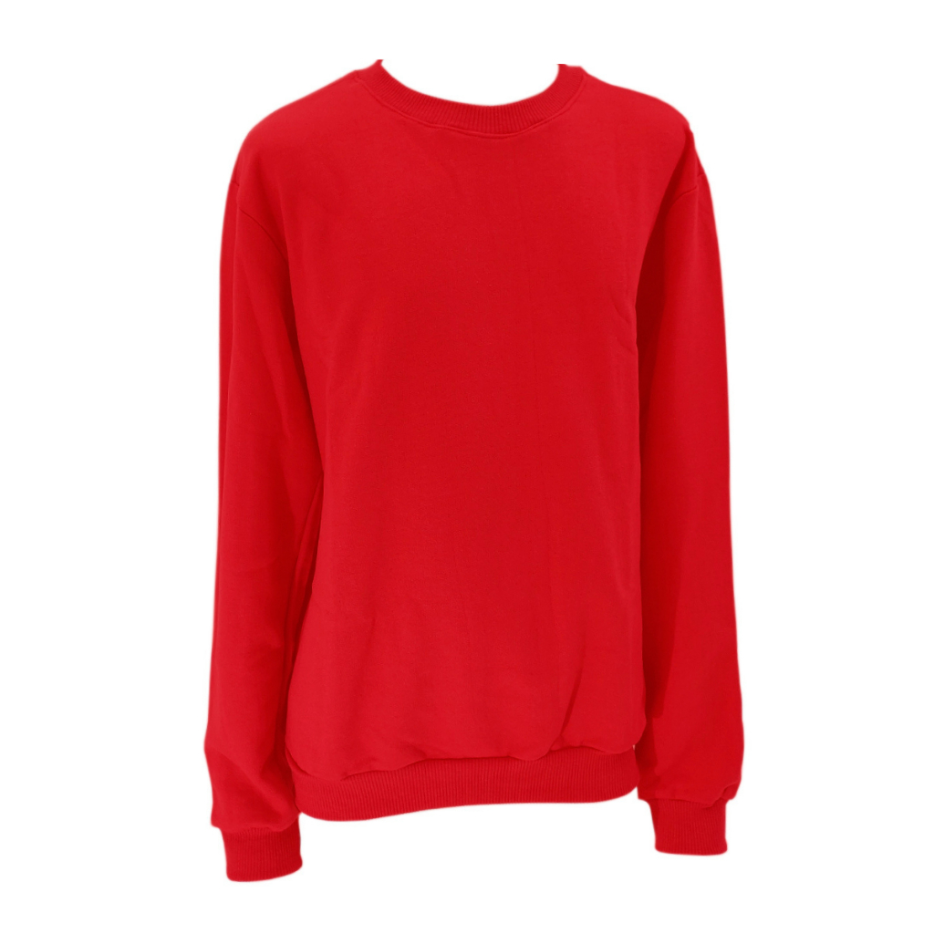 Blusa Infantil Moletom Flanelado Vermelho Punho Basico 10 Ao 16 Anos Unissex