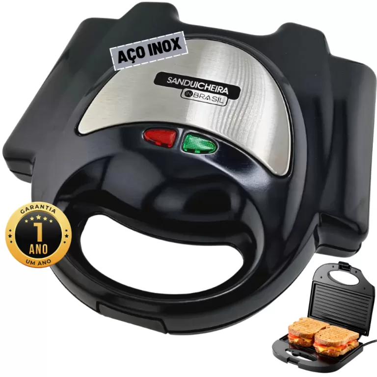 Sanduicheira e Grill Inox antiaderente – 750