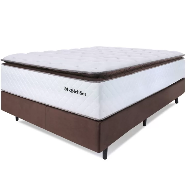 Cama Box Queen Colchão Molas Ensacadas com Pillow