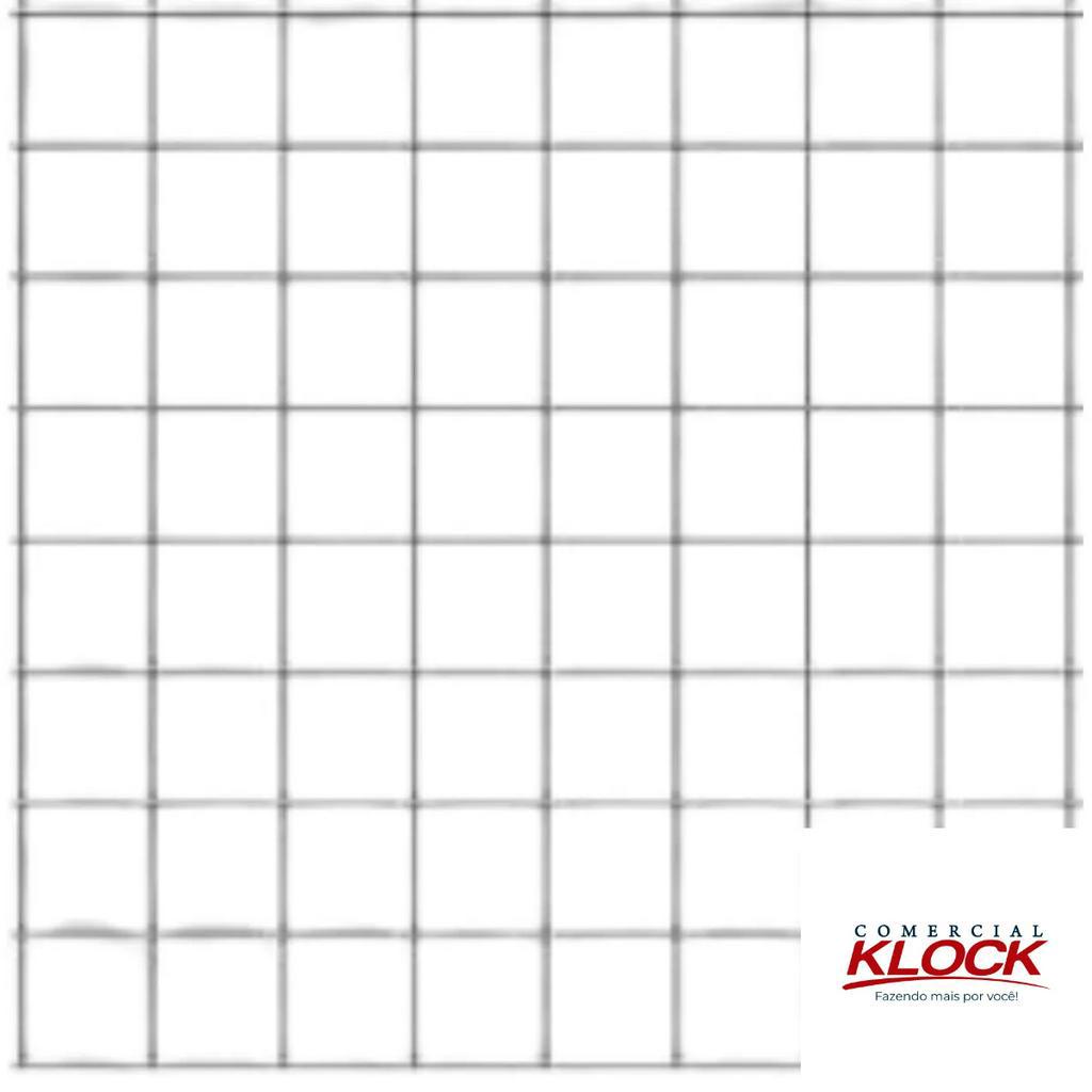 1M Tela Galvanizada Soldada Malha 2,5X2,5cm Fio 18  0,50cm Altura