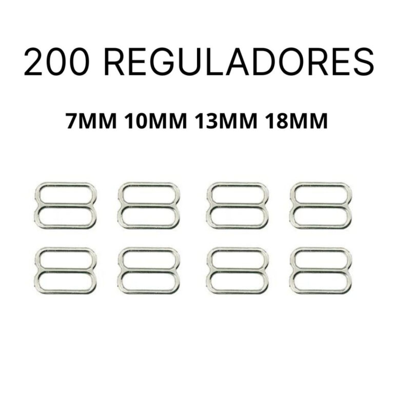 200 Reguladores De Metal Para Alças De Sutiã
