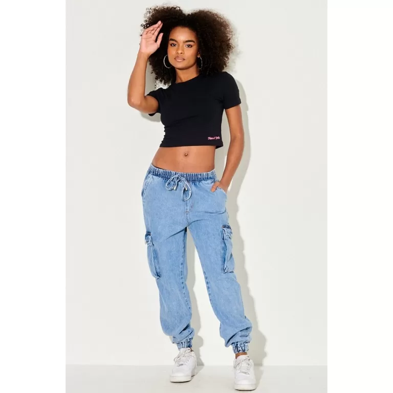 Calça Jeans Feminina Jogger Planet Girls Jeans M