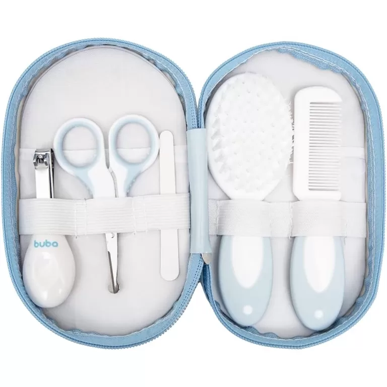 Kit Cuidados Do Bebê Buba com Estojo Azul  Manicu
