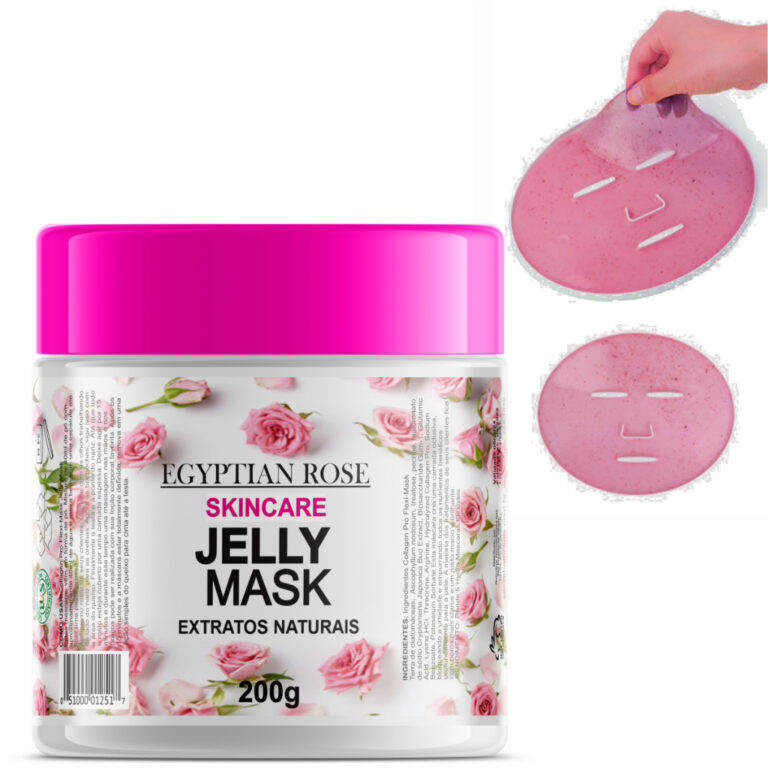 Máscara jelly mask rose + molde de preparo epila