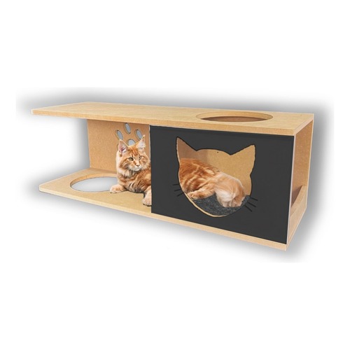 Nicho Para Gato Tamanho G 1peça Montado Toca Mdf 