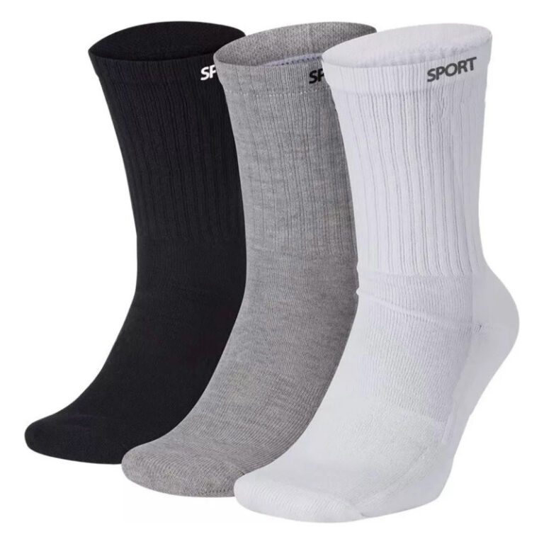 Meias Masculina Cano Alto Sport kit com 12 pares m