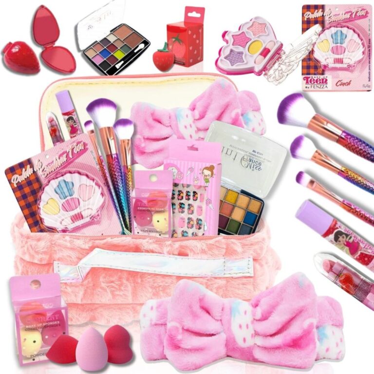 Kit Maquiagem Infantil Completo Criança Com Malet