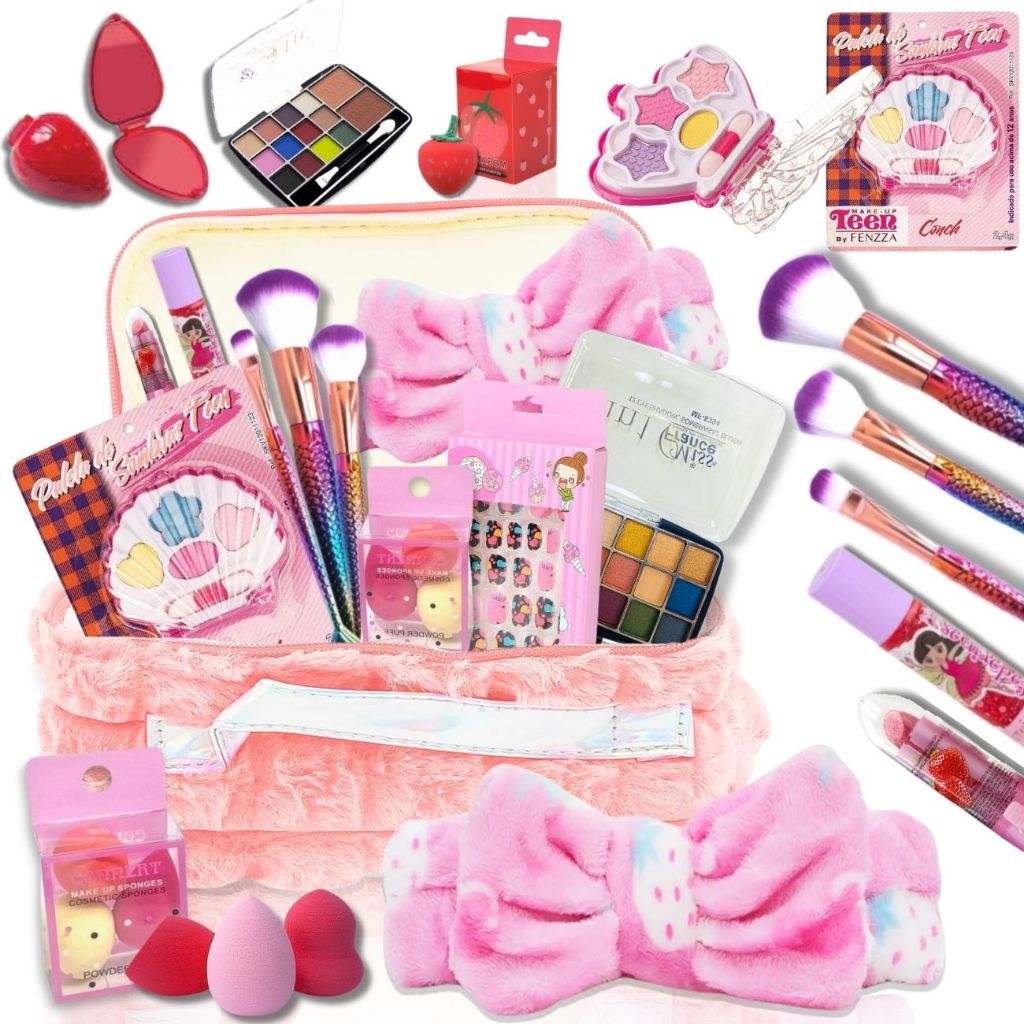 Kit Maquiagem Infantil Completo Criança Com Maletinha Linda Presente Completo – Envio Imediato