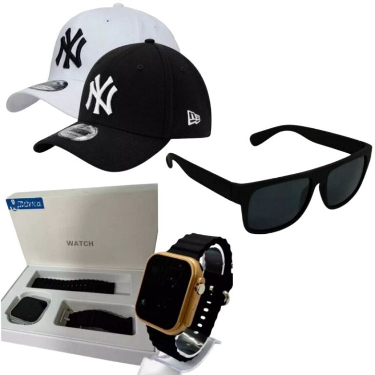 Kit Masculino Relógio Premium Ultra+ Óculos Just