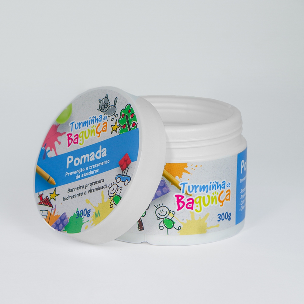 Pote pomada assadura bebê TURMINHA DA BAGUNÇA 300G – Vegano