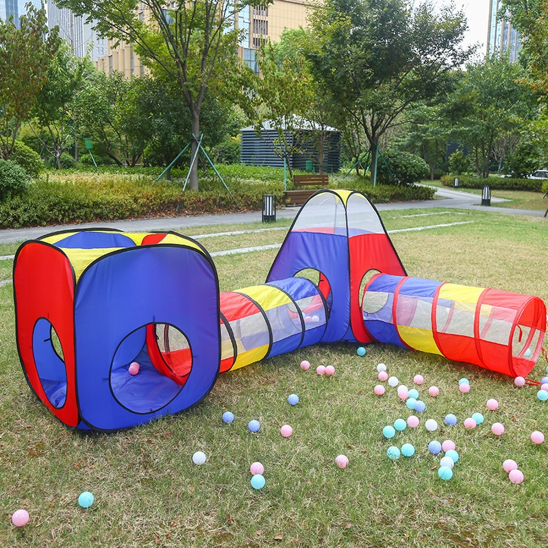 Toca Barraca Infantil 5 Em 1. 4 Em 1 e 3 Em 1 Com Tunel + Cesta + Piscina