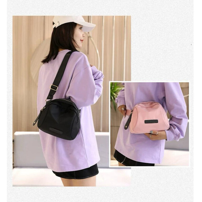 Bolsa Transversal Feminina Pequena Nylon De Ombro 
