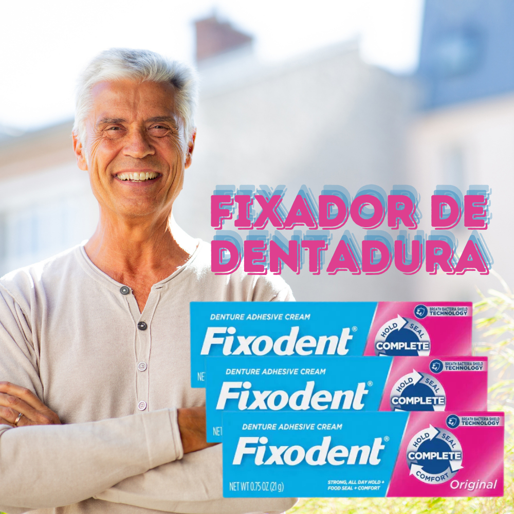 Creme Adesivo Para Dentadura Fixodent Original 21g