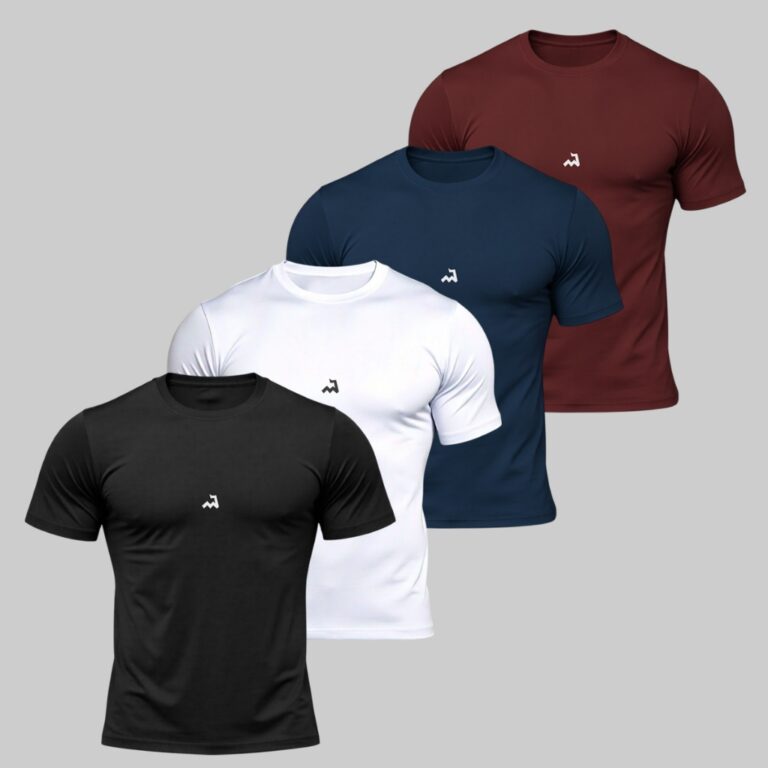 Kit 4 Camiseta Dry Masculina Manga Curta Fitness A