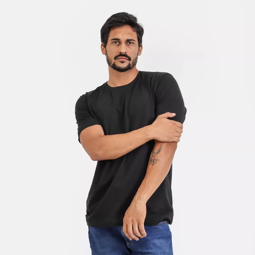 Camisa Camiseta Básica 100% Algodão Linha Premium