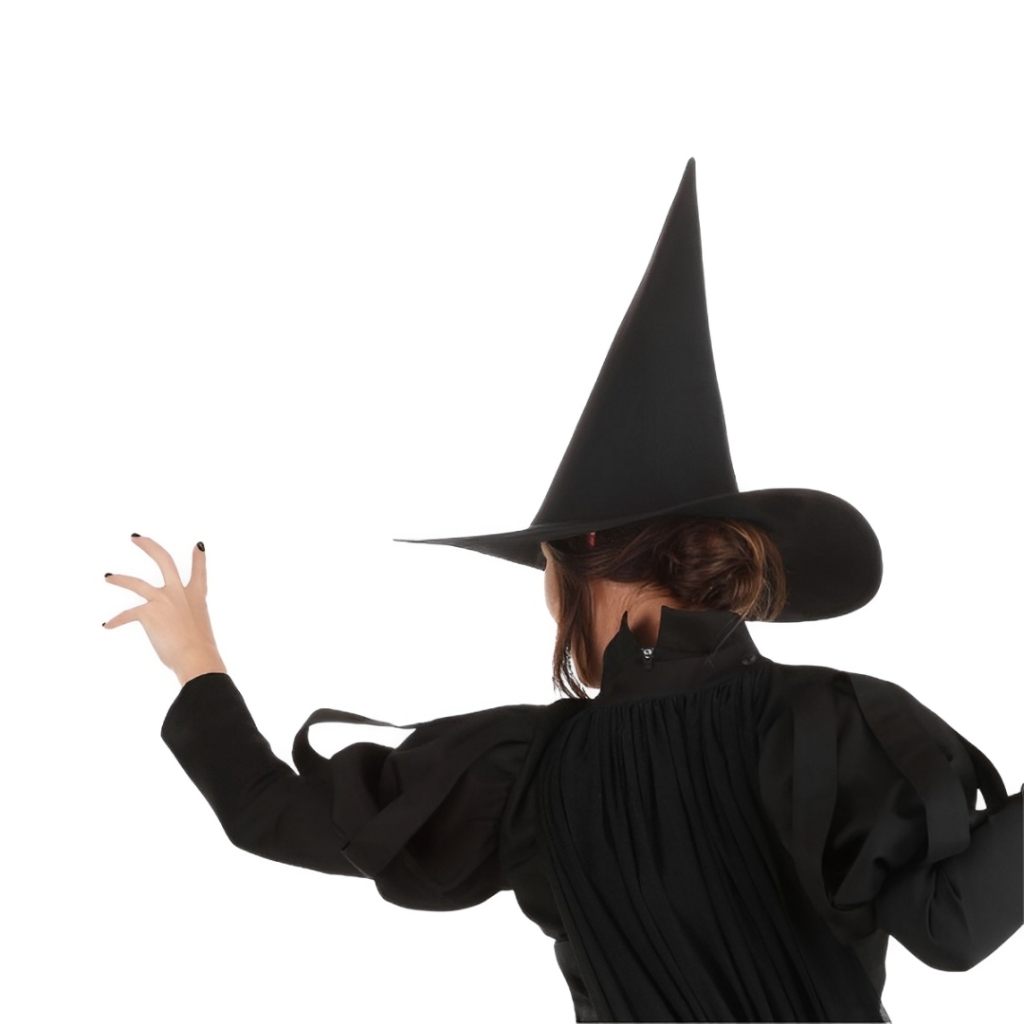 Chapeu bruxa Bruxinha Infantil C/ capa preta