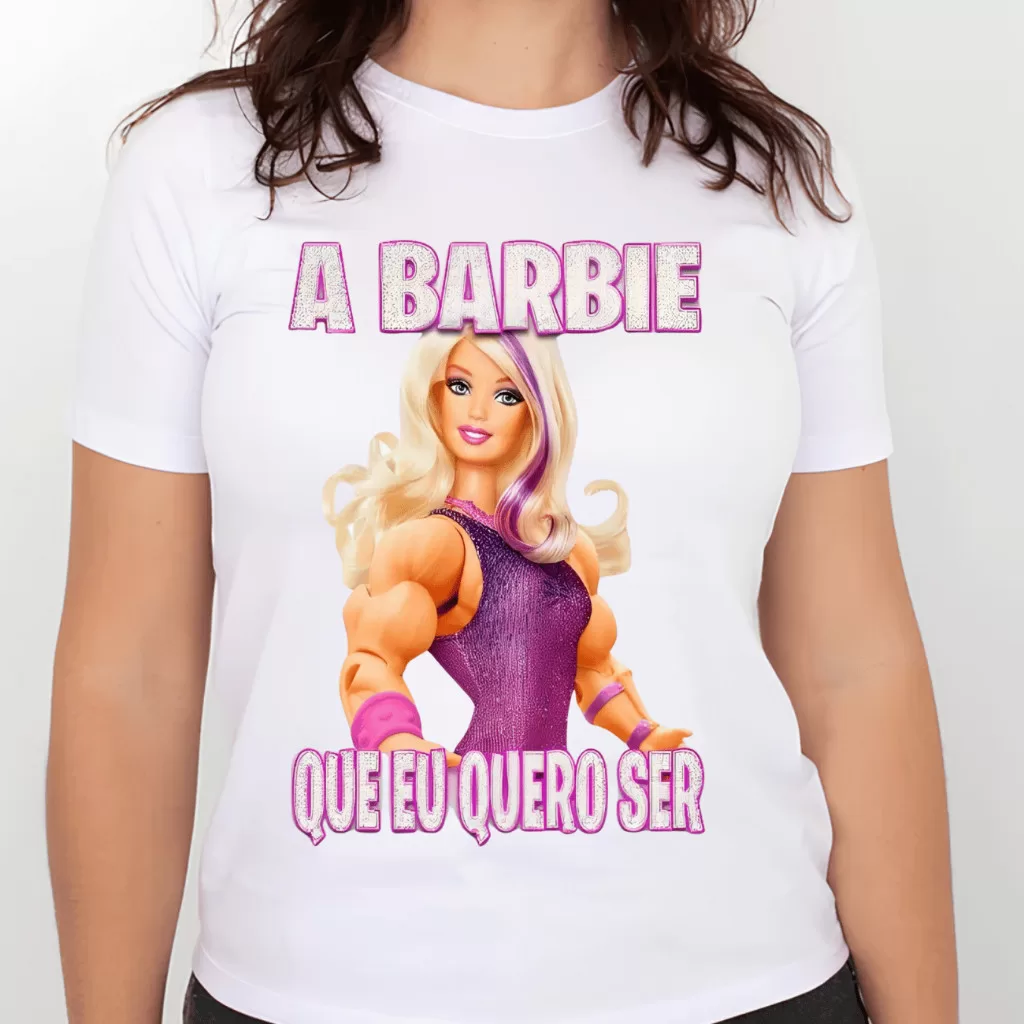 Camiseta Treino Meme – a boneca que eu quero ser – Academia, Maromba