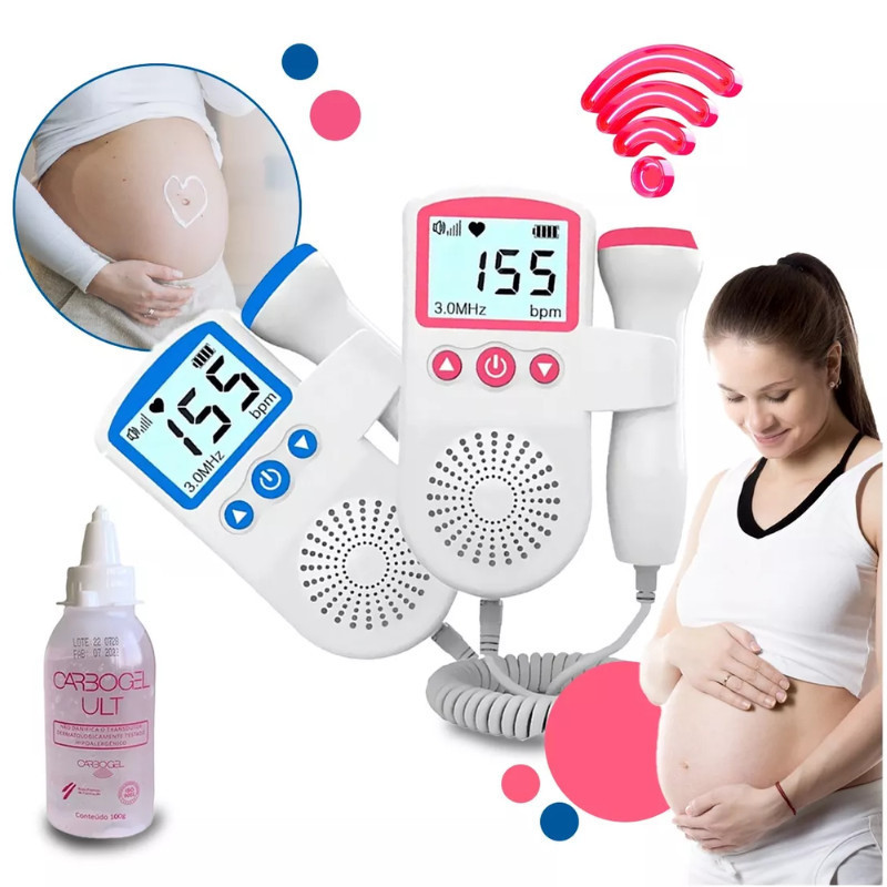 Doppler Monitor Portátil de Batimento Cardíaco Fetal
