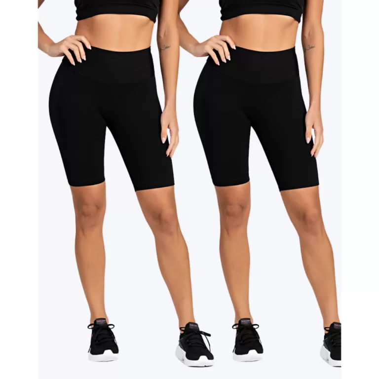 Kit 2 Bermudas Feminina Poliéster Fitness Academi