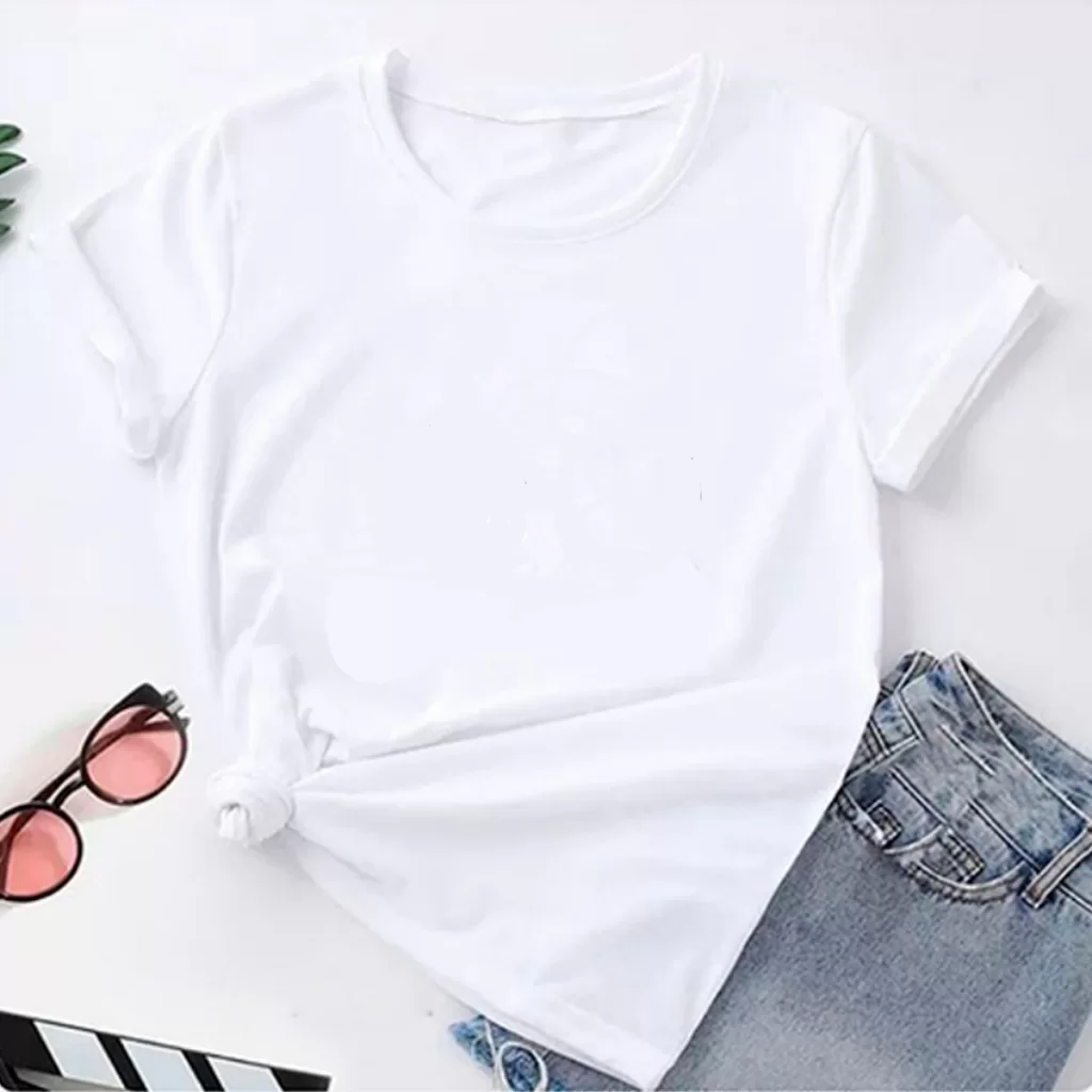 Camiseta Feminina Básica Blusa T-shirt 100% Algodão