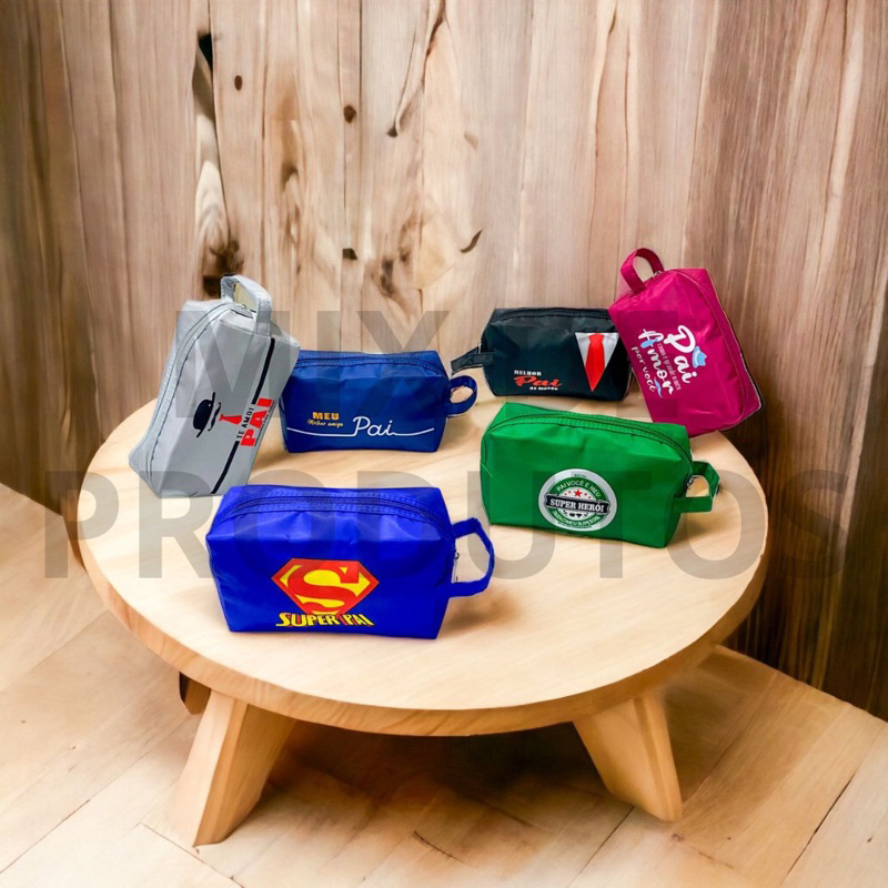 Necessaire Masculina Presente Pai Porta Itens Higiene Viagem Organizador Prático Resistente Elegante