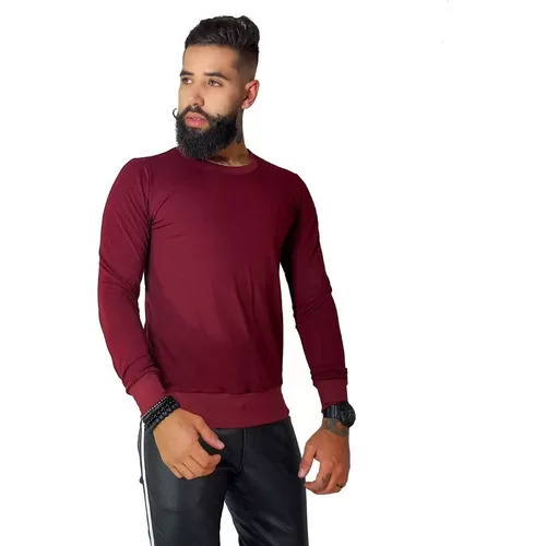 Blusa Masculina JotaVê de Moletinho Gola Careca B