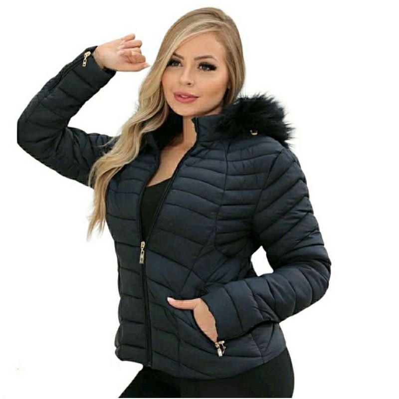 Bobojaco Feminino  peluciada Original Jaqueta com CAPUZ GOMINHO Puffer  Ed Limitada JQ