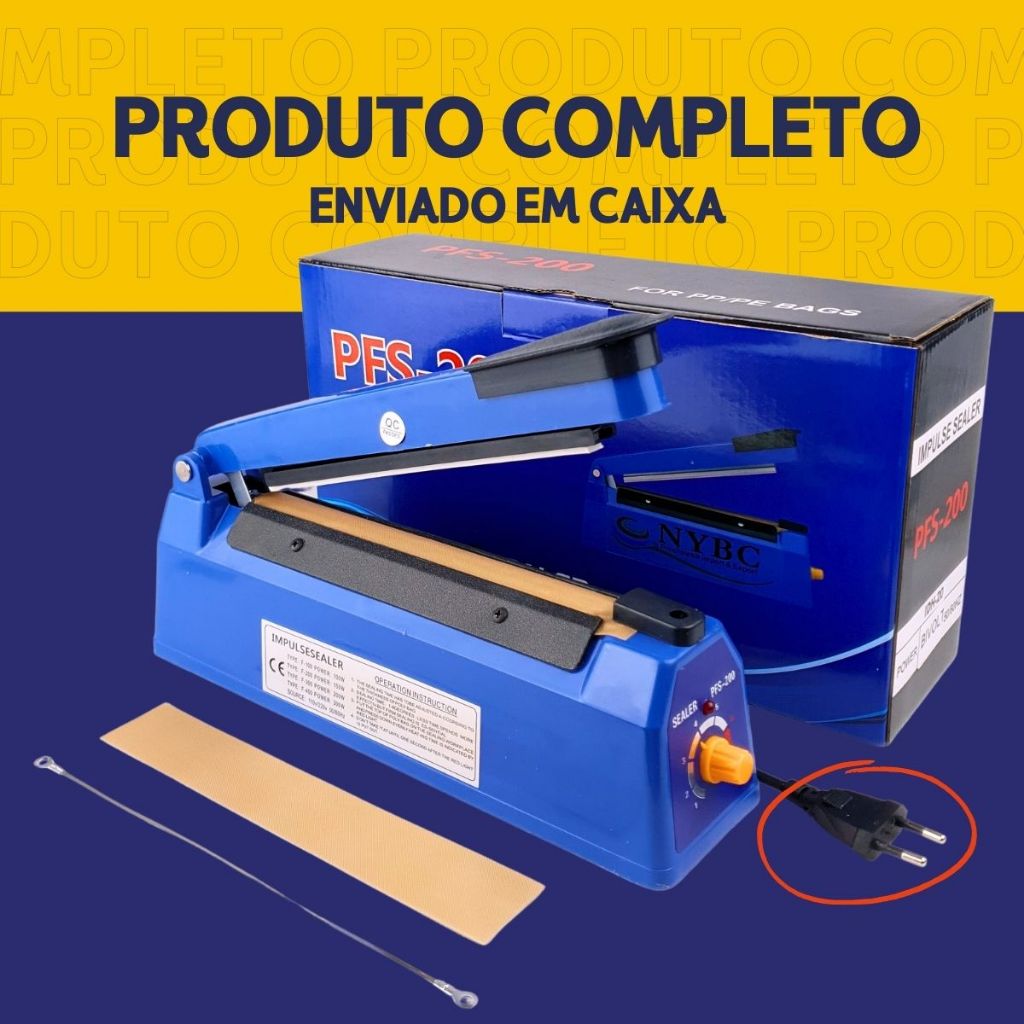 Seladora de Plástico – Profissional 20 Cm Bivolt – Mazzal