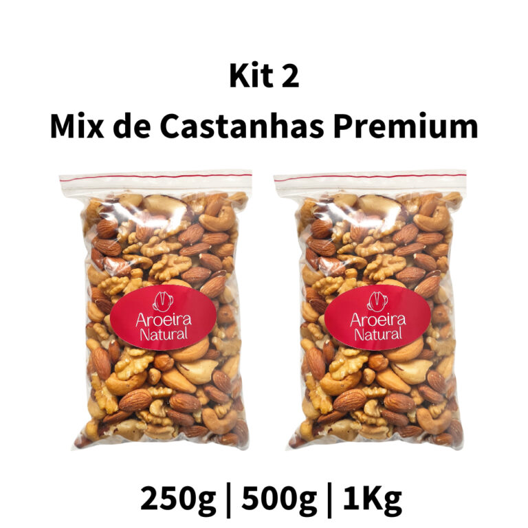 KIT 2 Mix de Castanhas PREMIUM – Apenas Cast