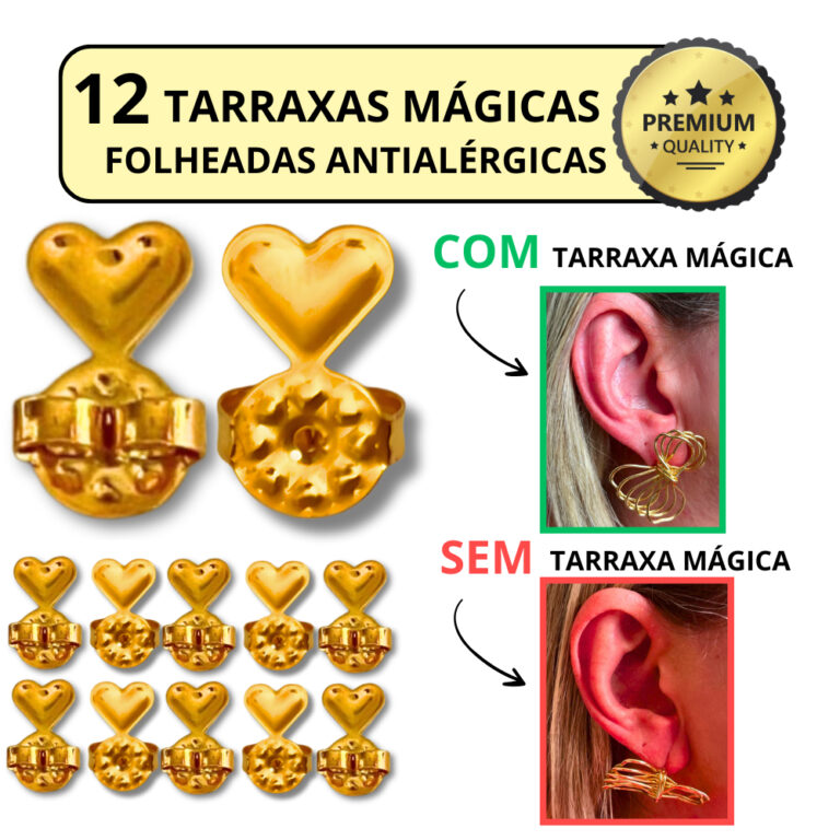 Kit 12 Unidades Tarracha Tarraxa Mágica Lift up A