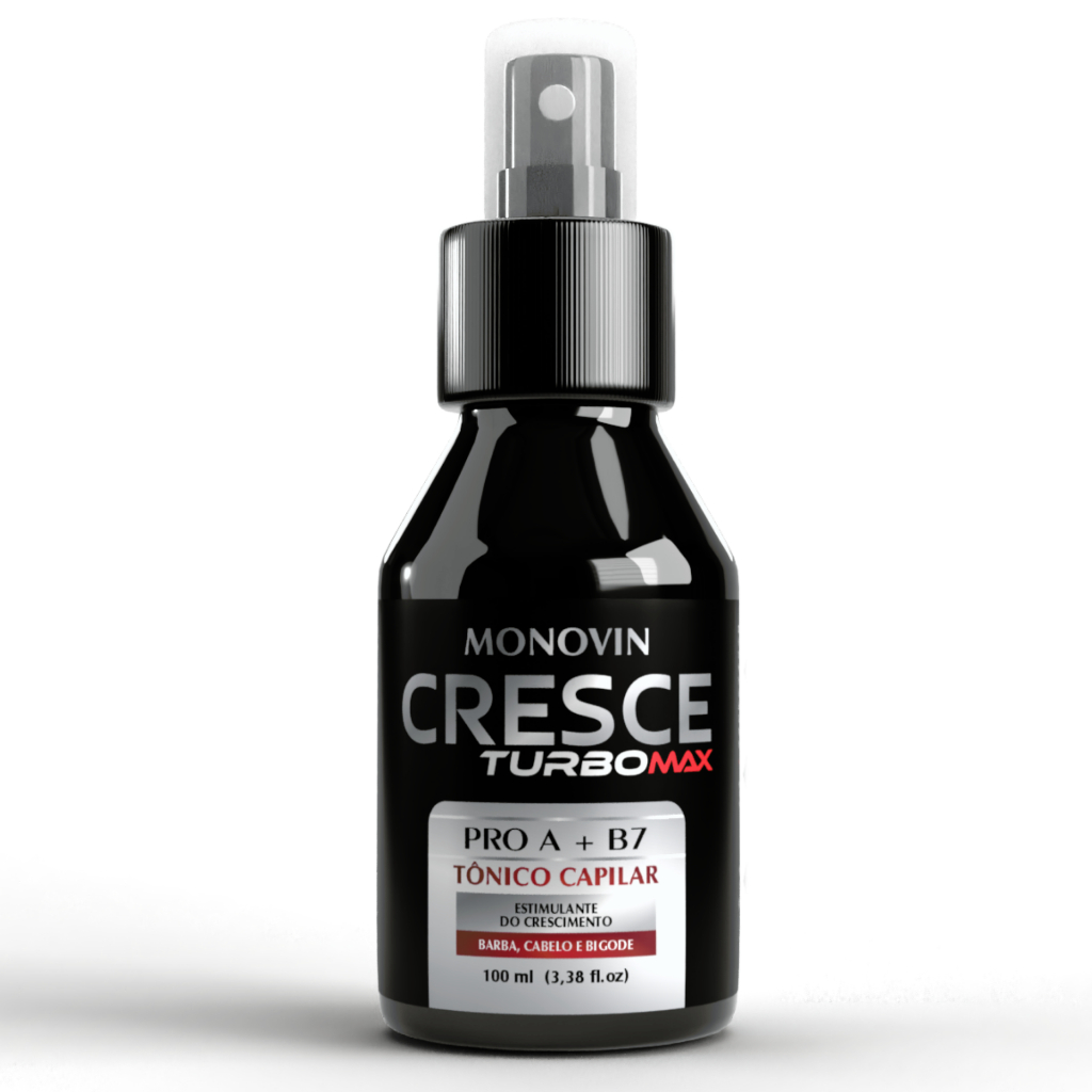 Tônico Turbo 100ml Crescimento capilar Barba E Bigode Sérum Original Registrado ANVISA