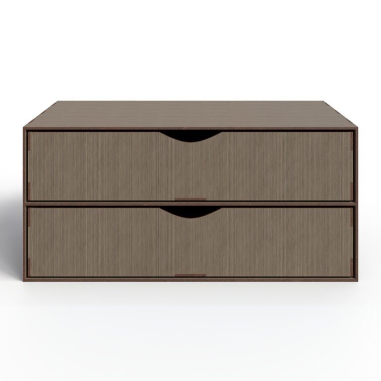 Gaveteiro Organizador 2 Gavetas  Para Mesa Escrito
