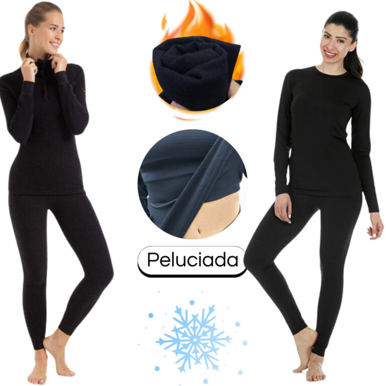 Conjunto segunda pele térmico Feminina flanelada 