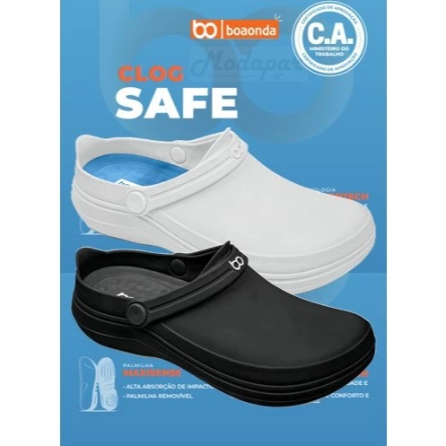 Sandália Boaonda Safe Clog Profissional Original 